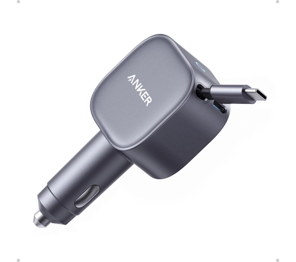 Anker Nano A2738HA2 75W Wbudowany kabel, USB-C Szara