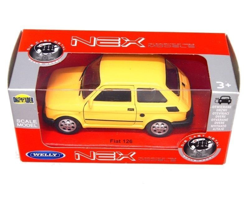 Welly 1:27 Fiat 126P - żółty