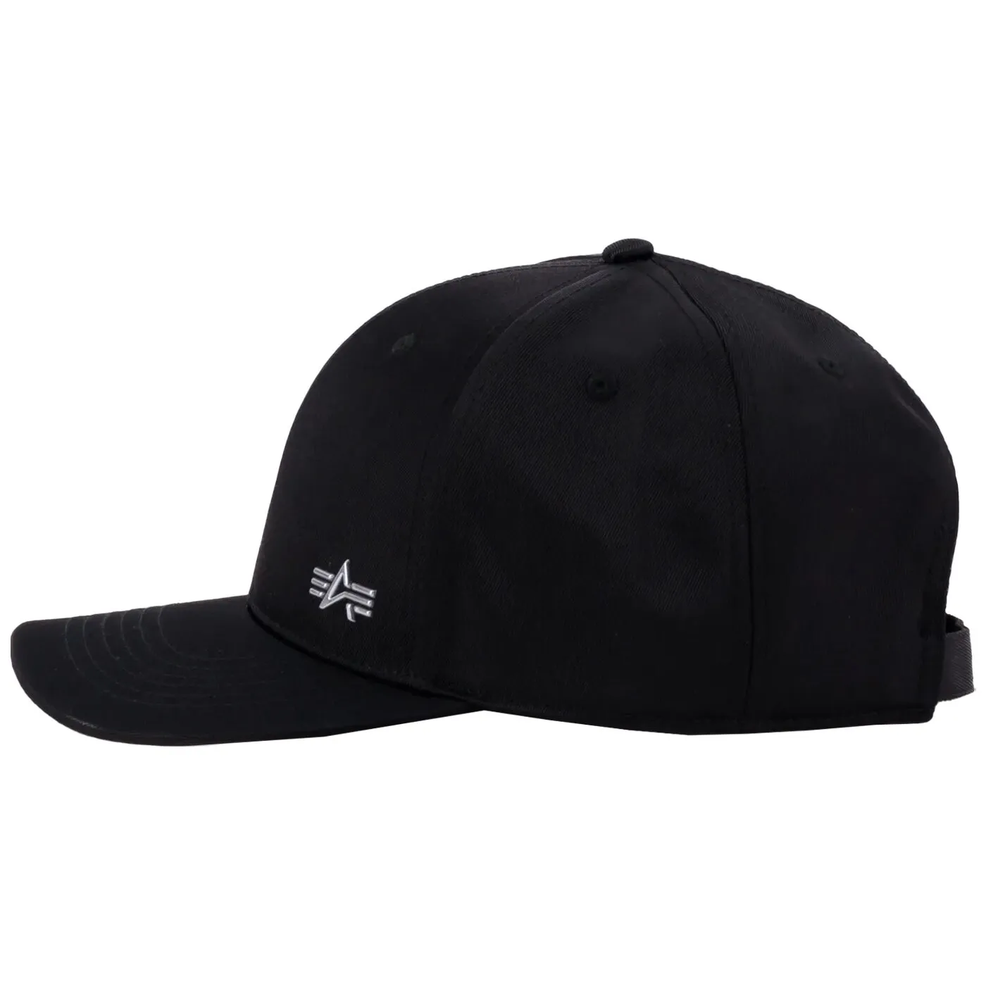 Alpha Industries Czapka Metal Label Cap 156905 530 - Black/Metalsilver