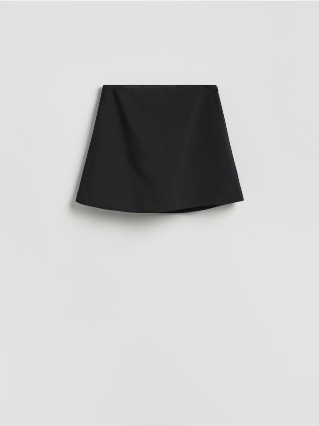 Reserved - Spódnico-szorty z dodatkiem wiskozy - czarny