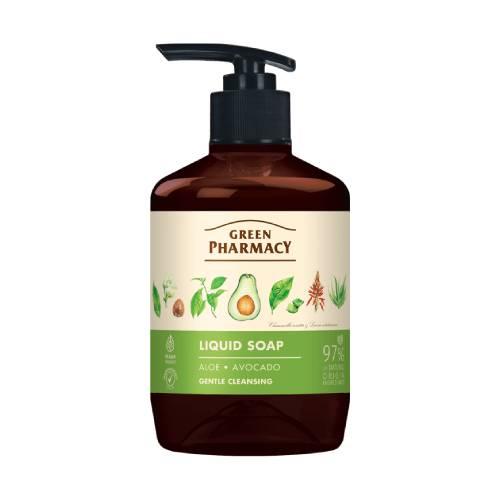 Green Pharmacy Mydło w płynie aloes i awokado, 460 ml