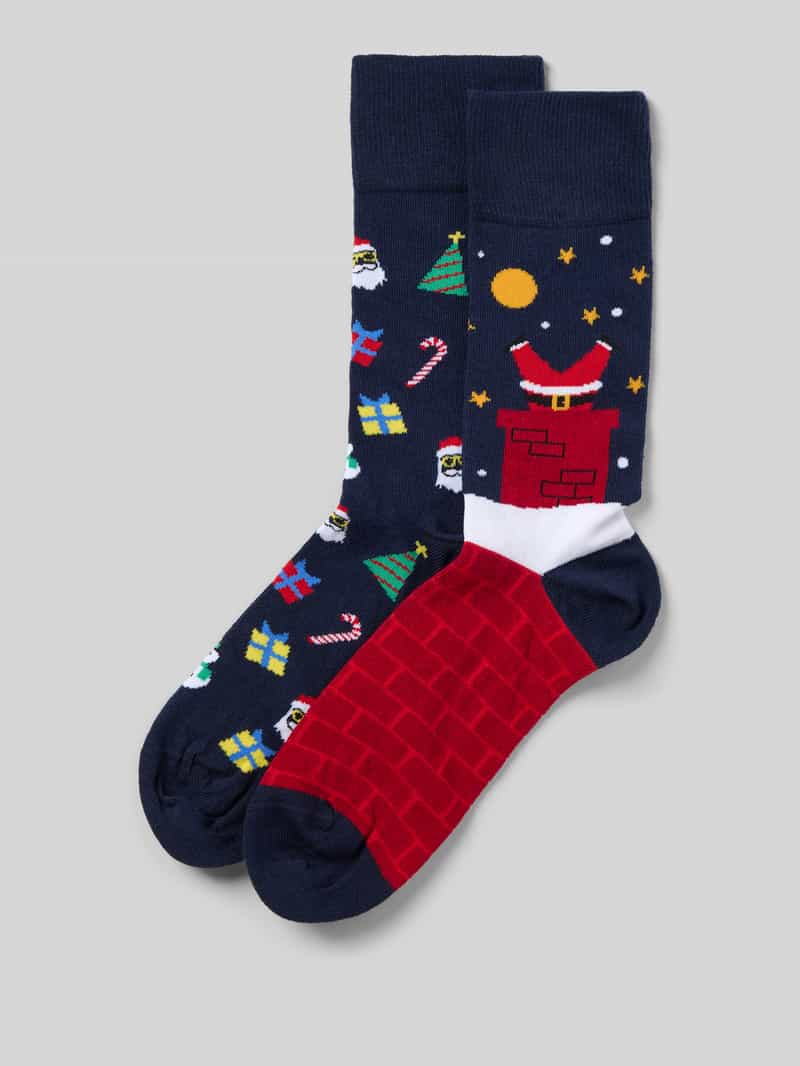 Skarpety z prążkowanym wykończeniem