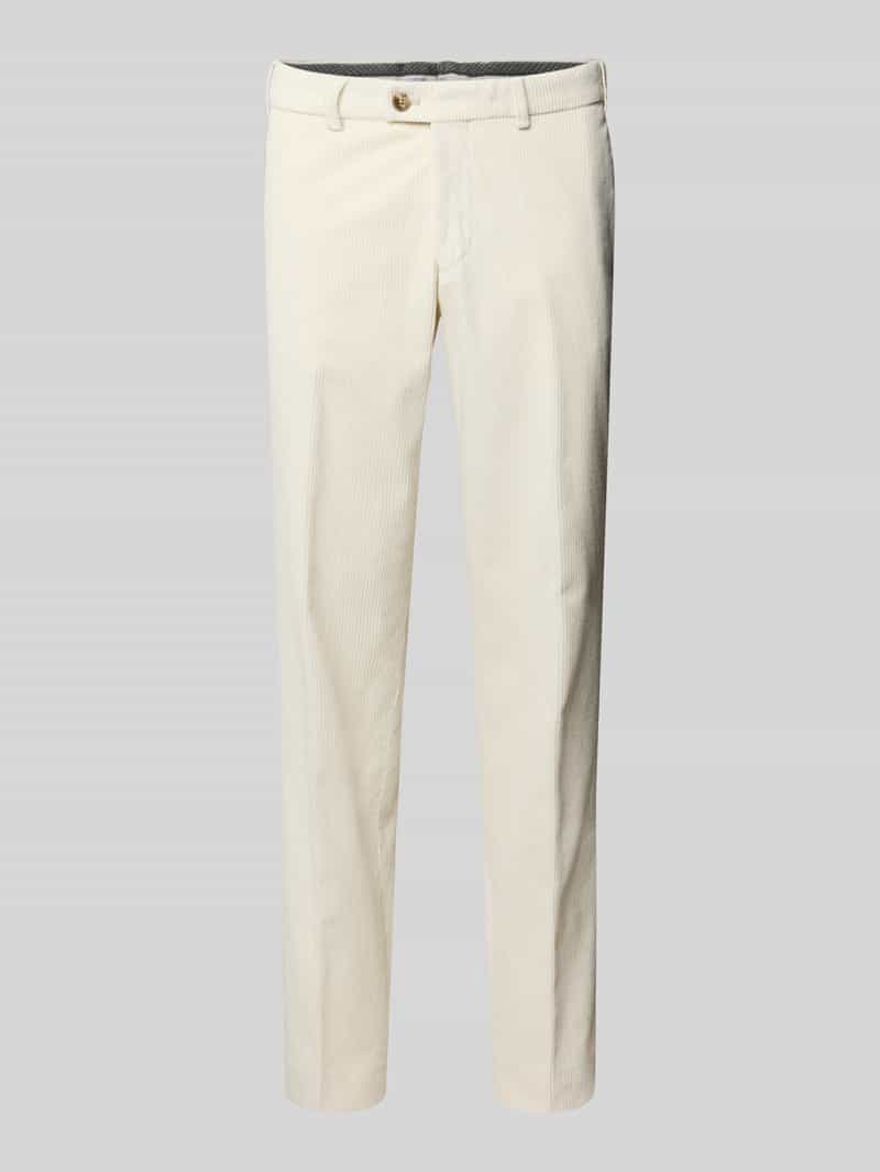 Spodnie sztruksowe o kroju regular fit z bocznymi kieszeniami model ‘PARMA’