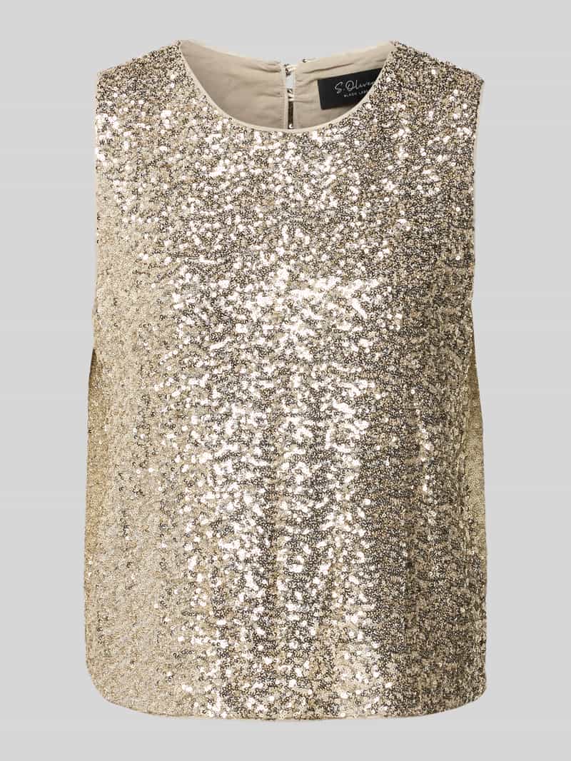 T-shirt o kroju comfort fit z mieszanki wiskozy bez rękawów