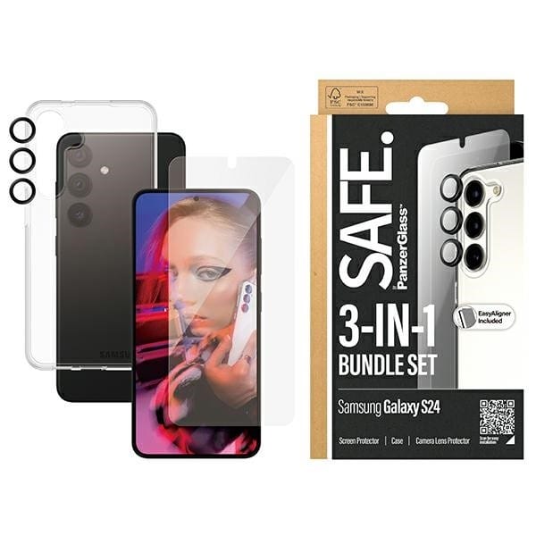 PanzerGlass Safe do Samsung Galaxy S24 Bundle 3in1