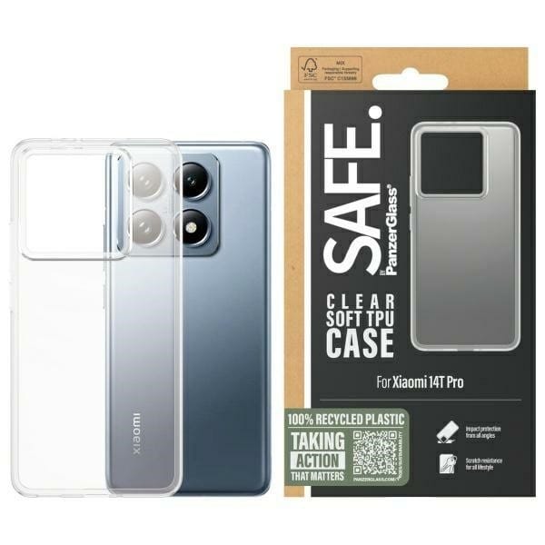 SAFE by PanzerGlass Xiaomi 14T Pro Hardcase przeźroczysty/clear SARTPUCG58319