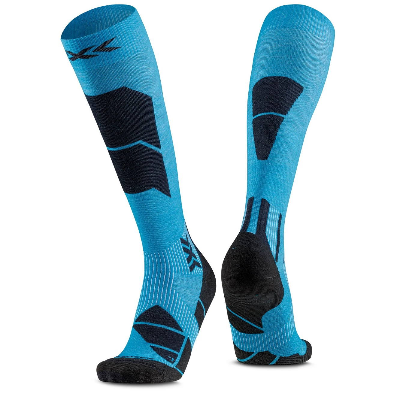 Podkolanówki X-Socks Ski Perform Merino Otc Rozmiar skarpet: 45-47 / Kolor: jasnoniebieski