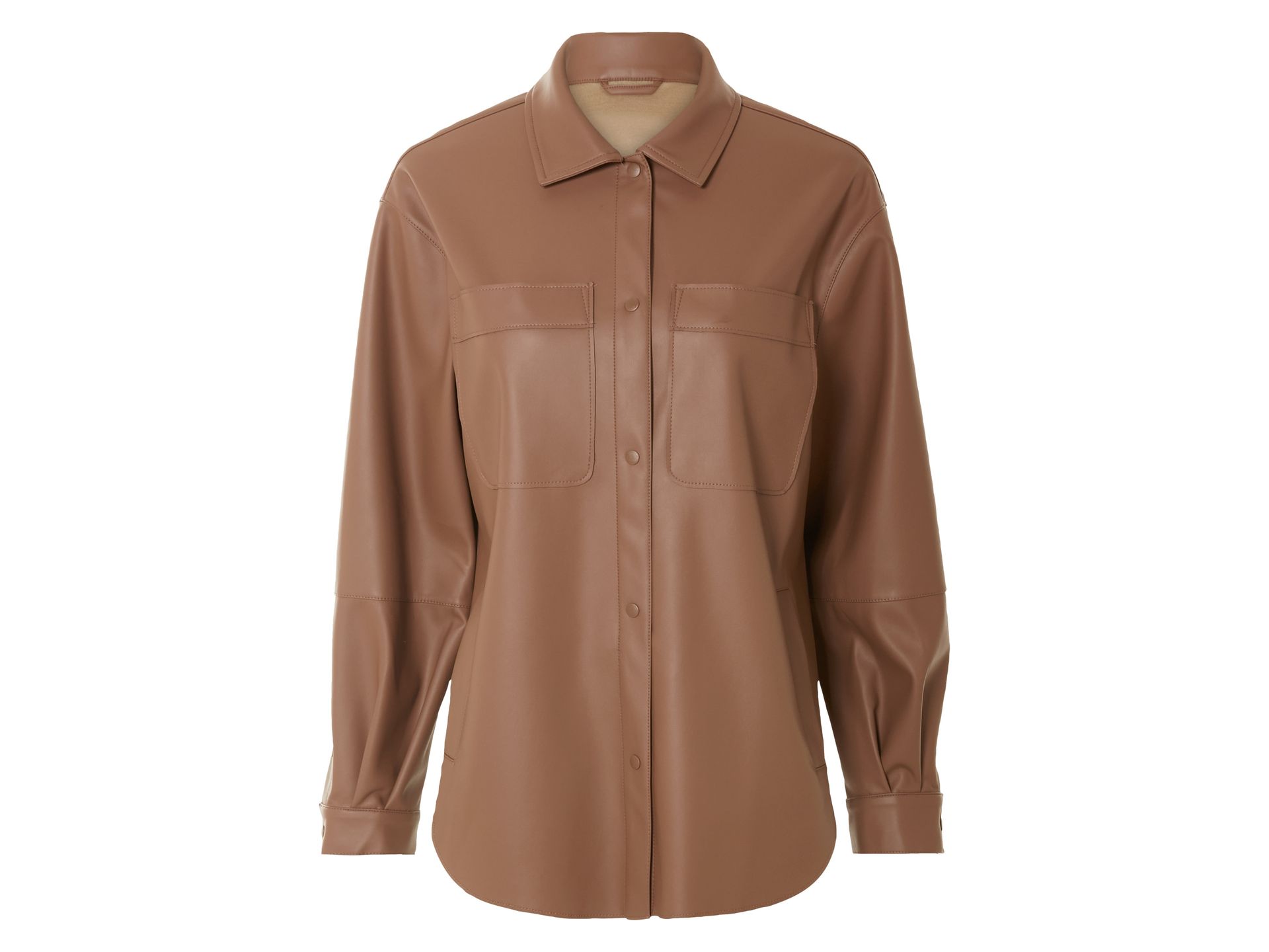 esmara® Koszula oversize damska (Brązowy, XS (32/34))