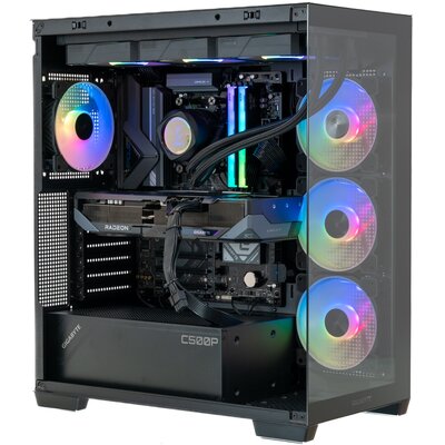 MAD DOG Powered by Gigabyte C500-A01DR32 R7-9800X3D 32GB RAM 2TB SSD Radeon RX9070XT Wi-Fi PBG C500-A01DR32