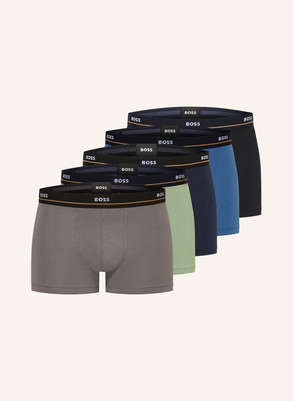Boss Bokserki Essential, 5 Szt. blau