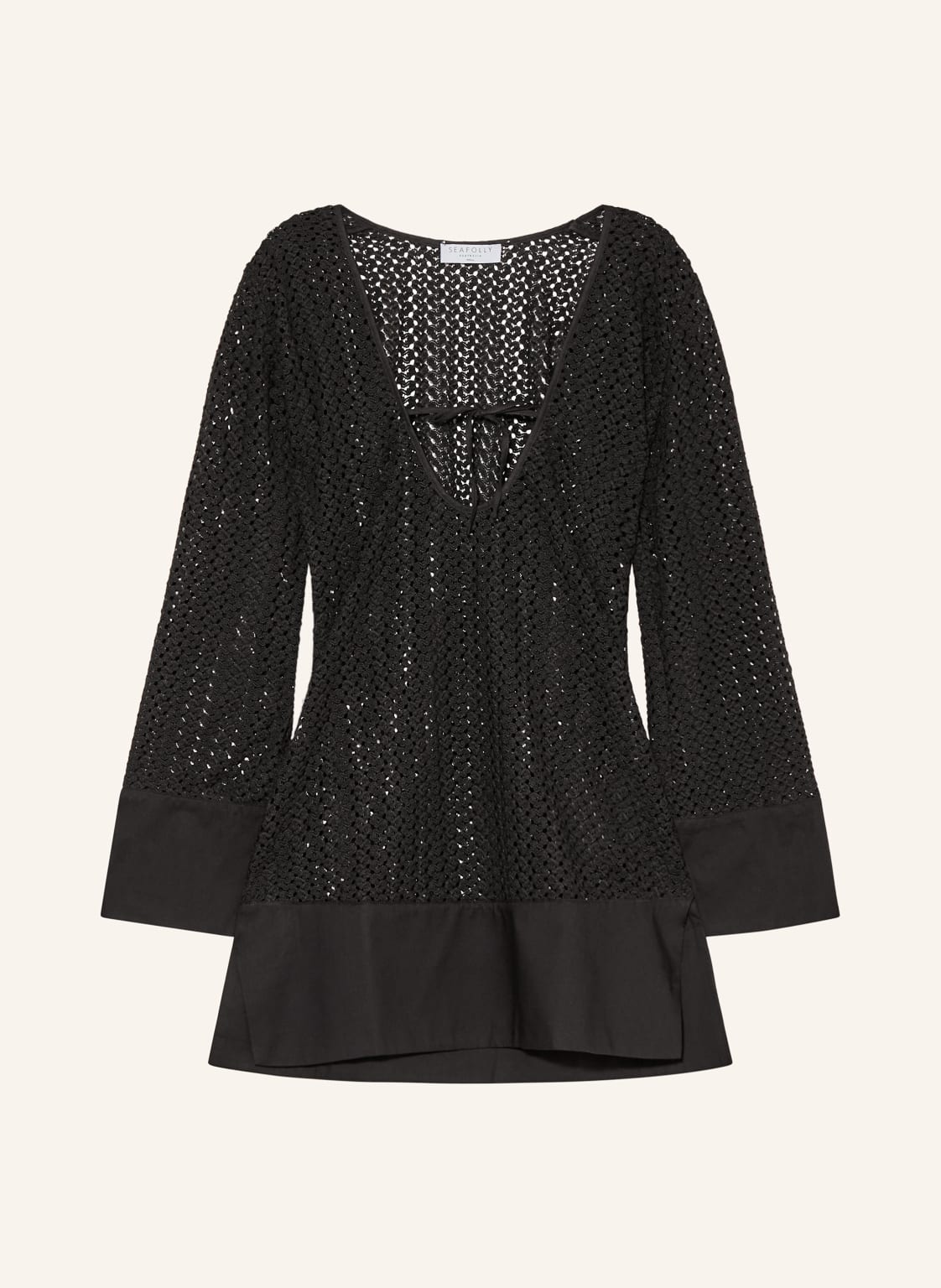 Seafolly Sukienka Plażowa schwarz