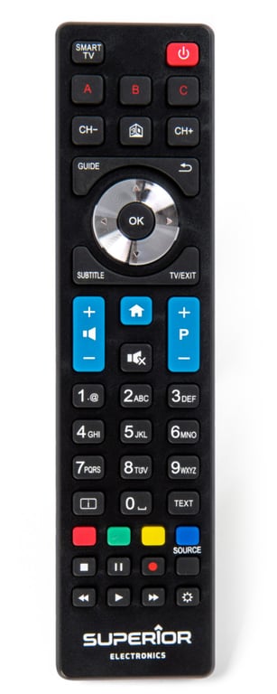 Superior Electronics SUPTRB010 pilot Podczerwień TV Naciśnij przyciski