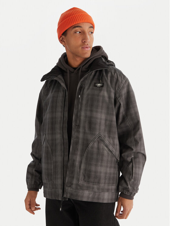 Quiksilver Kurtka przejściowa EQYTJ03489 Szary Regular Fit
