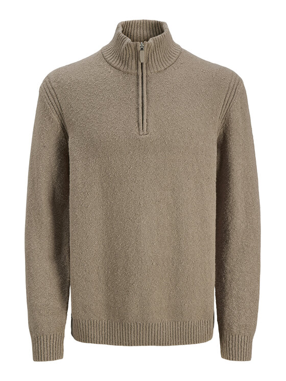 Jack & Jones Sweter Point 12287316 Beżowy Relaxed Fit