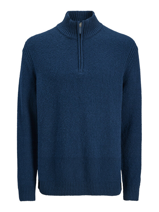 Jack & Jones Sweter Point 12287316 Niebieski Relaxed Fit