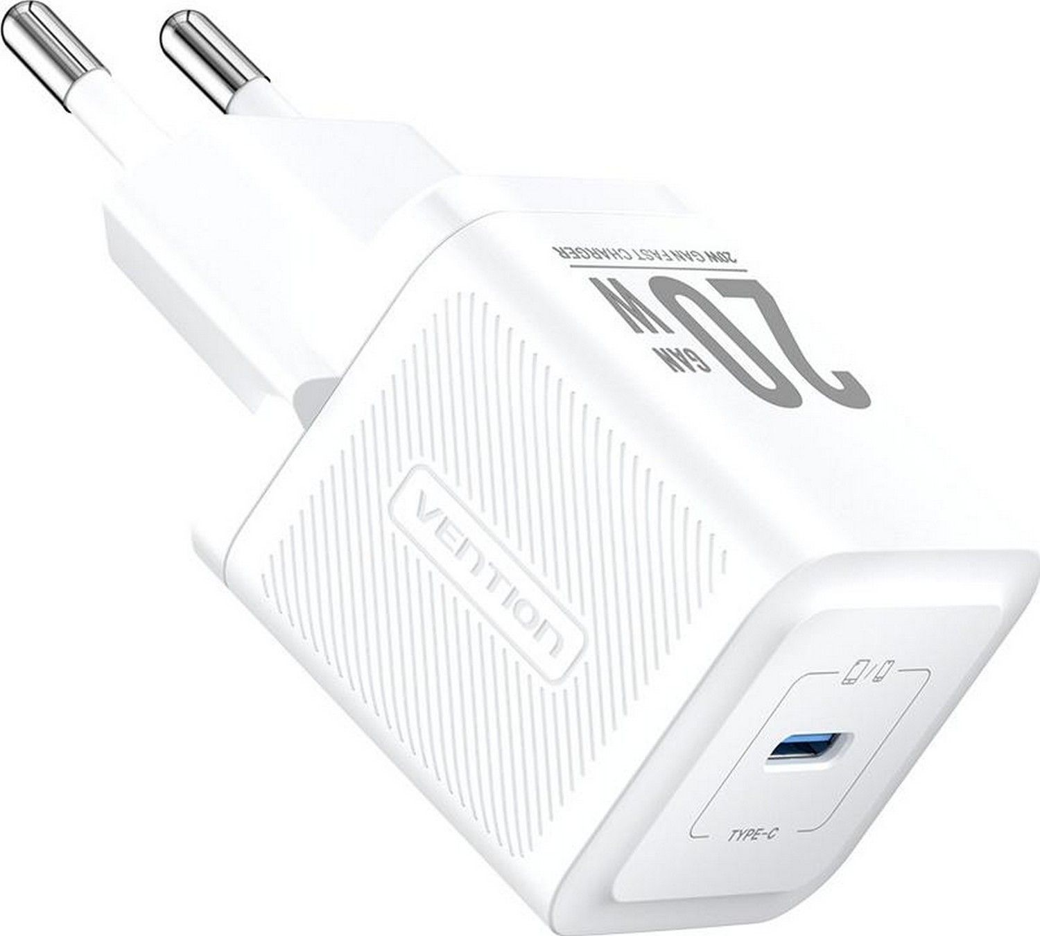 Vention USB-C 20W GaN biała