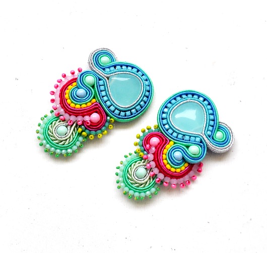 Sutaszowe kolczyki VALENCIA