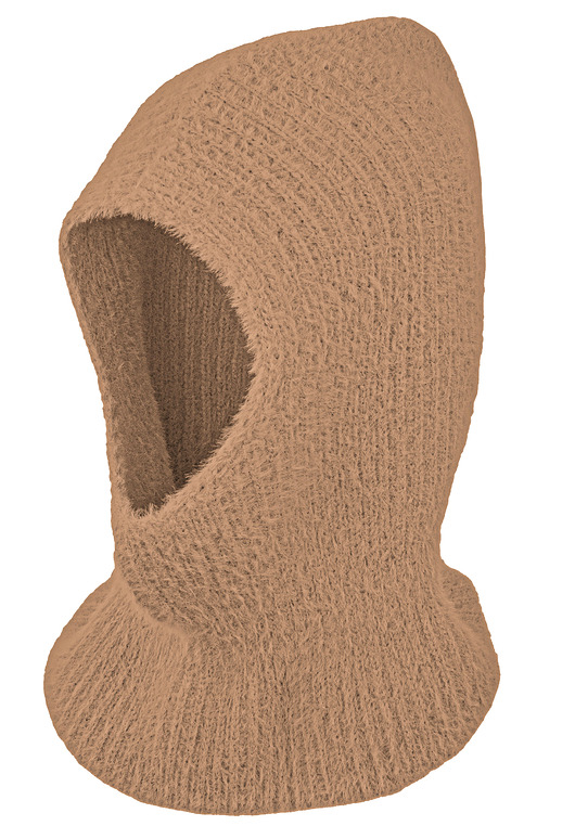 Kaptur MAYA dla dziewczynki na zimę karmel