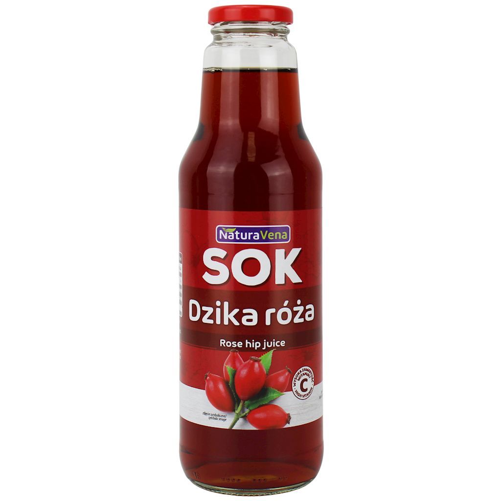 NaturaVena Sok z dzikiej róży 100 % 750 ml - żywność