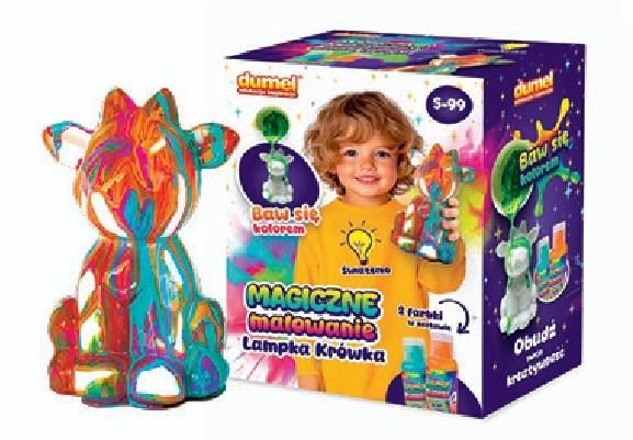 Dumel Magiczne malowanie Lampka Krówka
