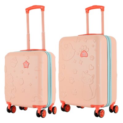 Zestaw walizek SEMI LINE T5884-0 44.5/54.5 cm Łososiowy