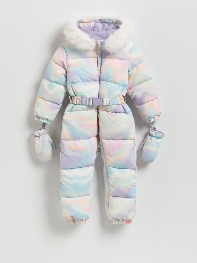 Reserved - Kolorowy kombinezon z rękawiczkami - wielobarwny