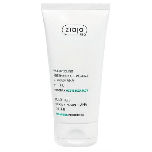 Ziaja Pro Multipeeling Krzemionka + Papaina + Kwasy AHA pH 4.0, 200 ml