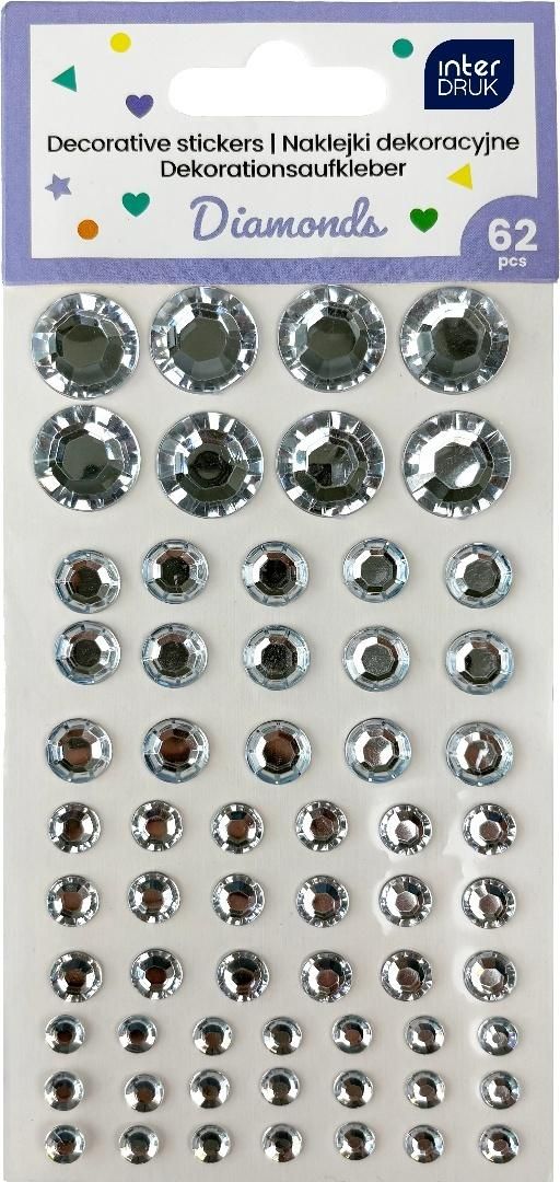 Naklejki dekoracyjne 62 szt Diamonds
