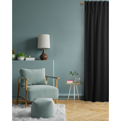 Zasłona Casual Chic 140 x 270 cm czarny