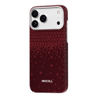 Etui MOCOLL Bulletproof Aramid Picking Blossoms do Apple iPhone 17 Pro Max Czerwony