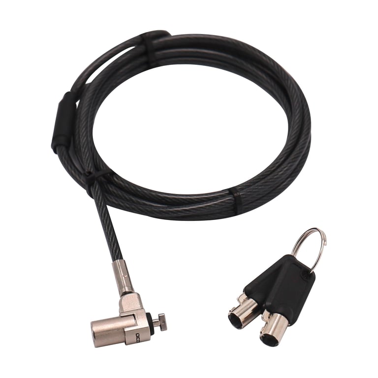 DICOTA D31831 zapięcie do kabli Czarny, Srebrny 2 m