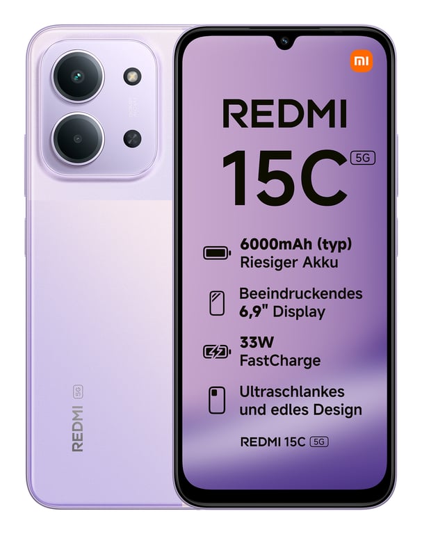 Xiaomi Redmi 15C 5G 4/128GB Fioletowy