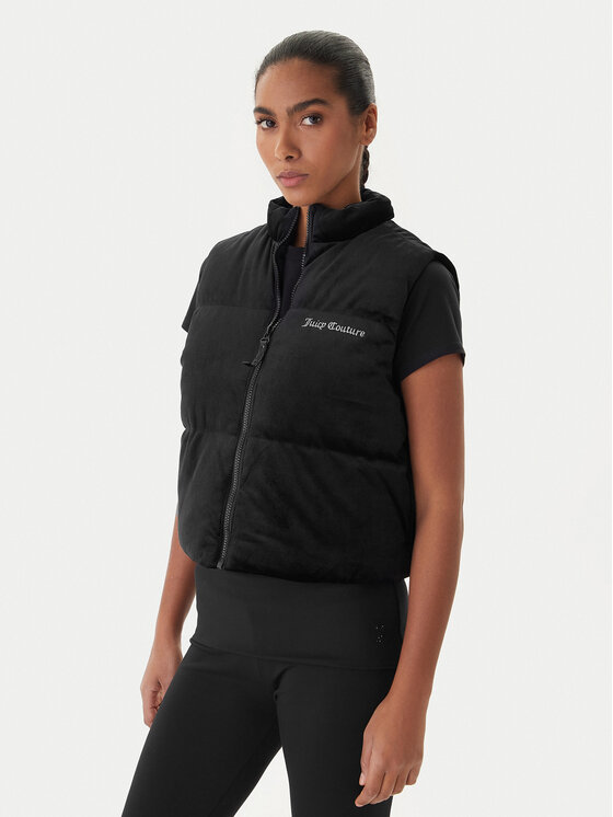 Juicy Couture Bezrękawnik Lightening JCOGL225551 Czarny Regular Fit