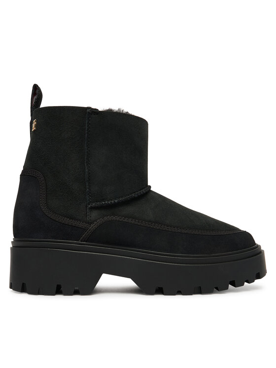 Tommy Hilfiger Śniegowce Real Shearling Pullon FW0FW08997 Czarny