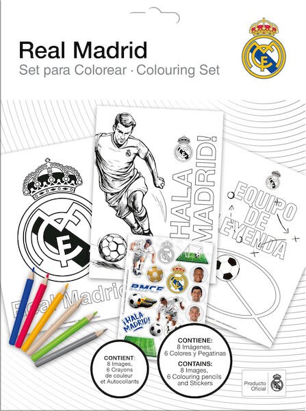 Zestaw do kolorowania Real Madrid