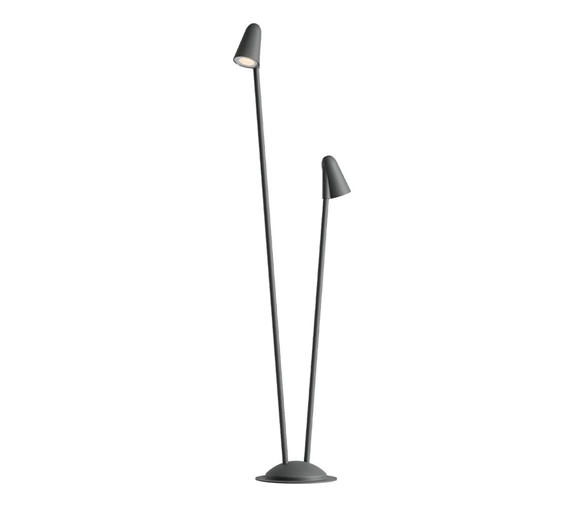 Redo 90711 - Lampa zewnętrzna LED NIVALIS 2x LED/6,9 W/230 V, 110 cm, IP65, antracyt