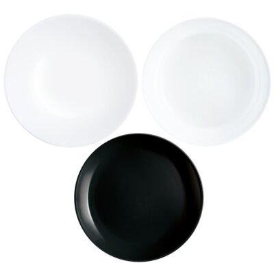 Serwis obiadowy szklany LUMINARC Diwali Night & Day 6 osób (18 elementów)