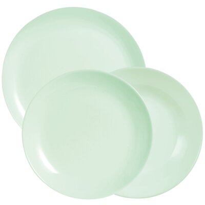 Serwis obiadowy szklany LUMINARC Diwali 6 osób (18 elementów) Zielony