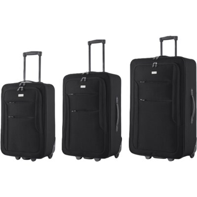 Zestaw walizek SEMI LINE T5676-0 Czarny