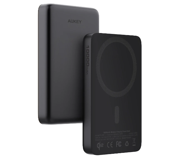 Aukey MagFusion M PB-MS08 10000mAh 20W Qi2 Czarny