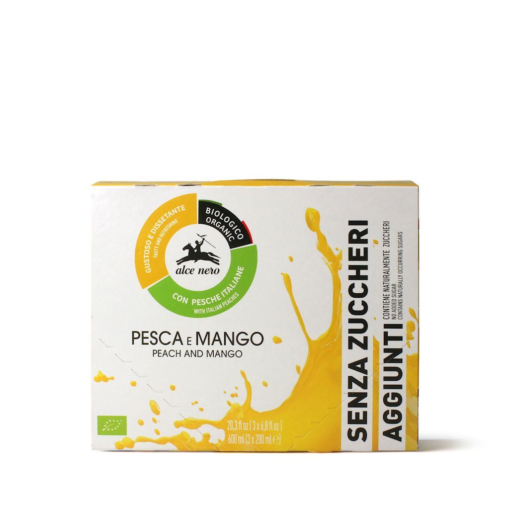 Alce Nero Napój jabłko - brzoskwinia - mango 200 ml Bio - żywność