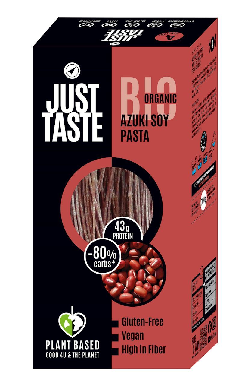 Just Taste Makaron proteinowy (z soi i fasoli czerwonej adzuki) spaghetti 250 g Bio - makaron