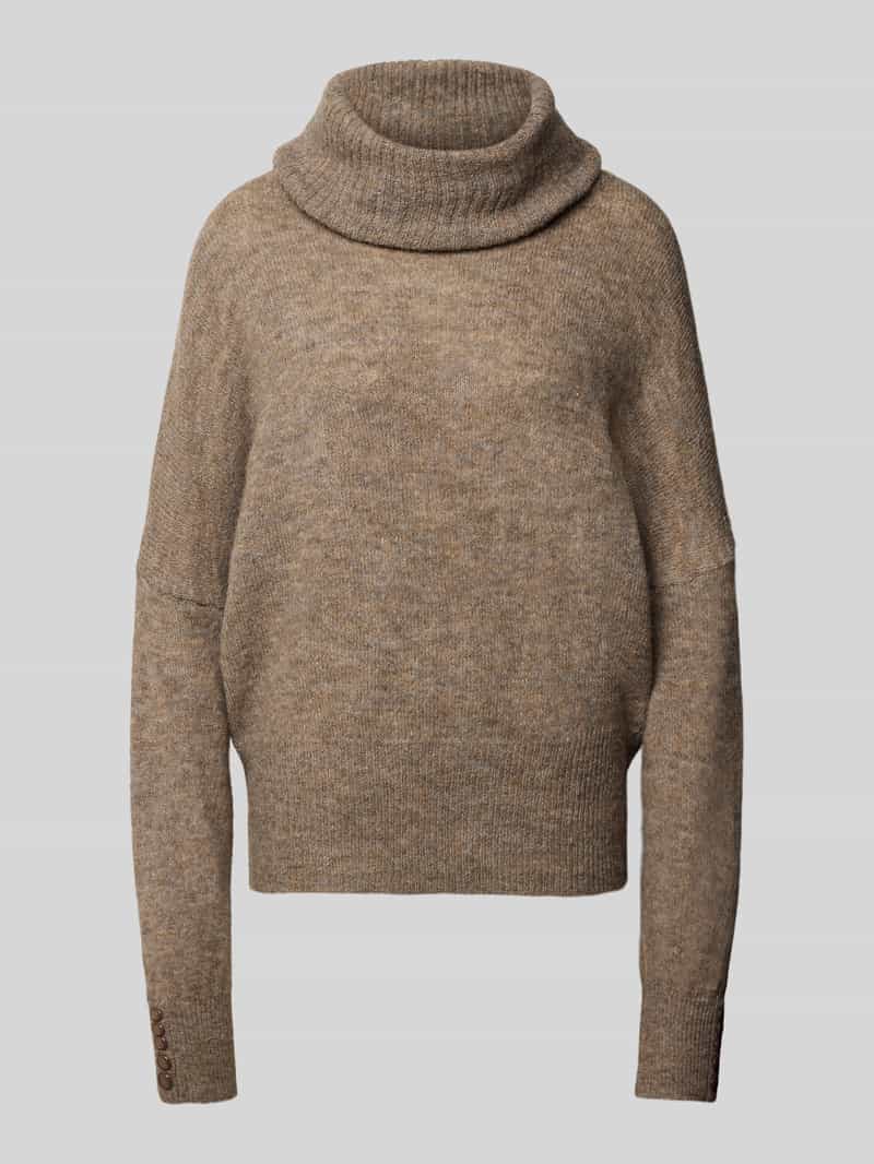 Sweter o kroju regular fit z dzianiny z dodatkiem wełny z alpaki model ‘IHKAMARA’