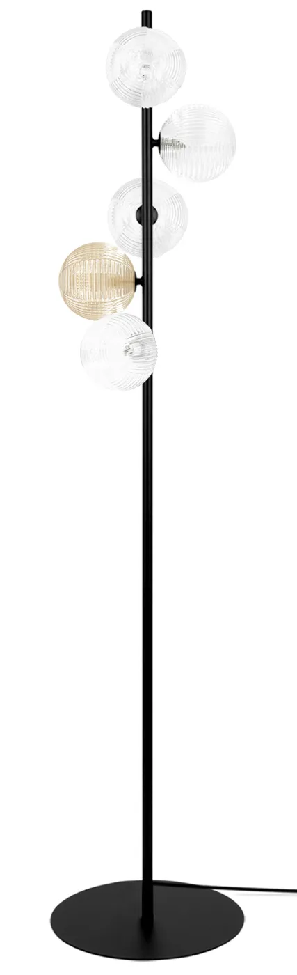 Stojąca lampa z kryształowymi kloszami Z8-S70