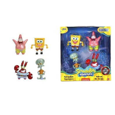 Metalowe figurki JADA SpongeBob 6,5cm 4 sztuki Simba