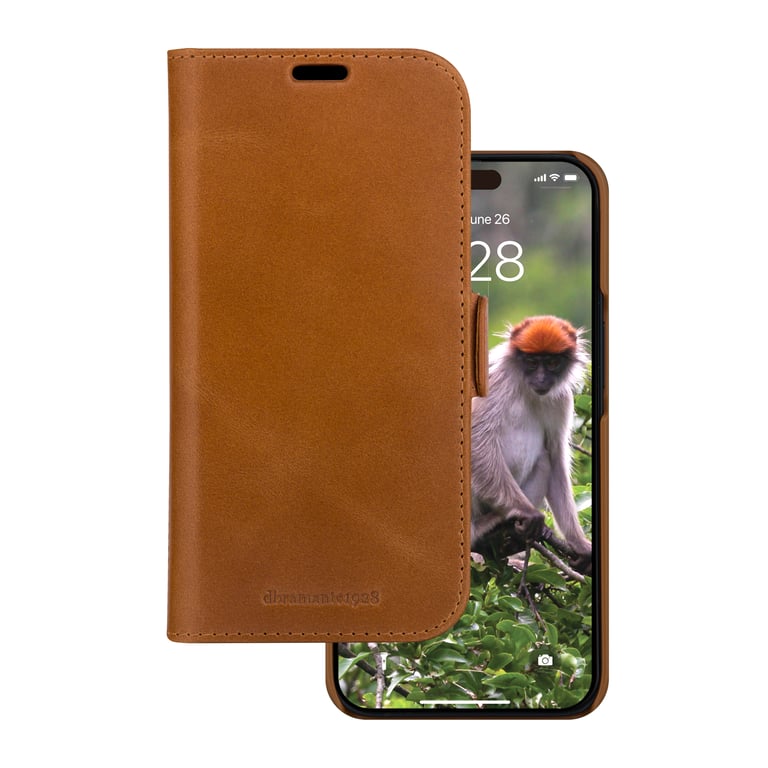 dbramante1928 Lynge pokrowiec na telefon komórkowy Folio Brązowy