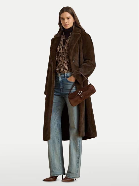 LAUREN RALPH LAUREN Futro 297957521001 Brązowy Relaxed Fit