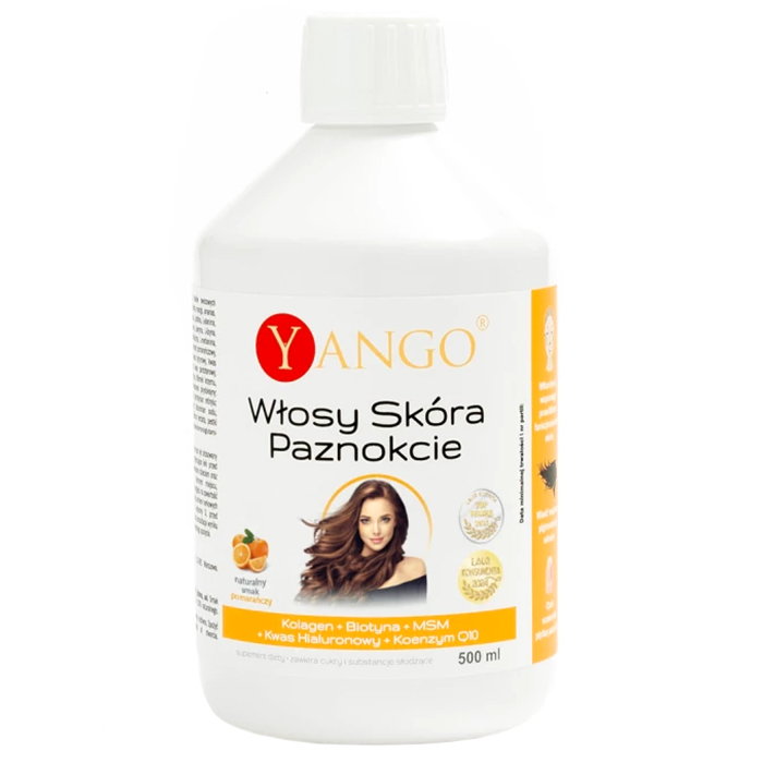 Yango Włosy Skóra Paznokcie, smak owocowy, 500 ml