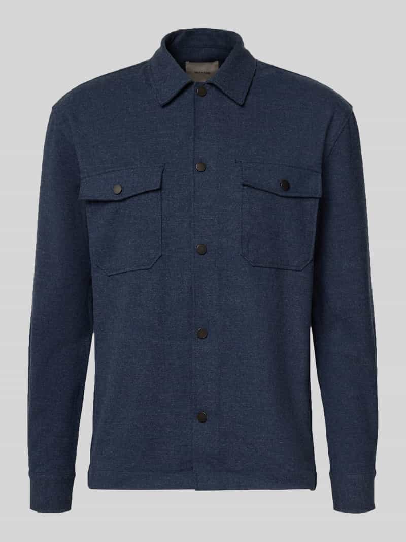 Kurtka koszulowa o kroju regular fit z dodatkiem wiskozy model ‘MARK’