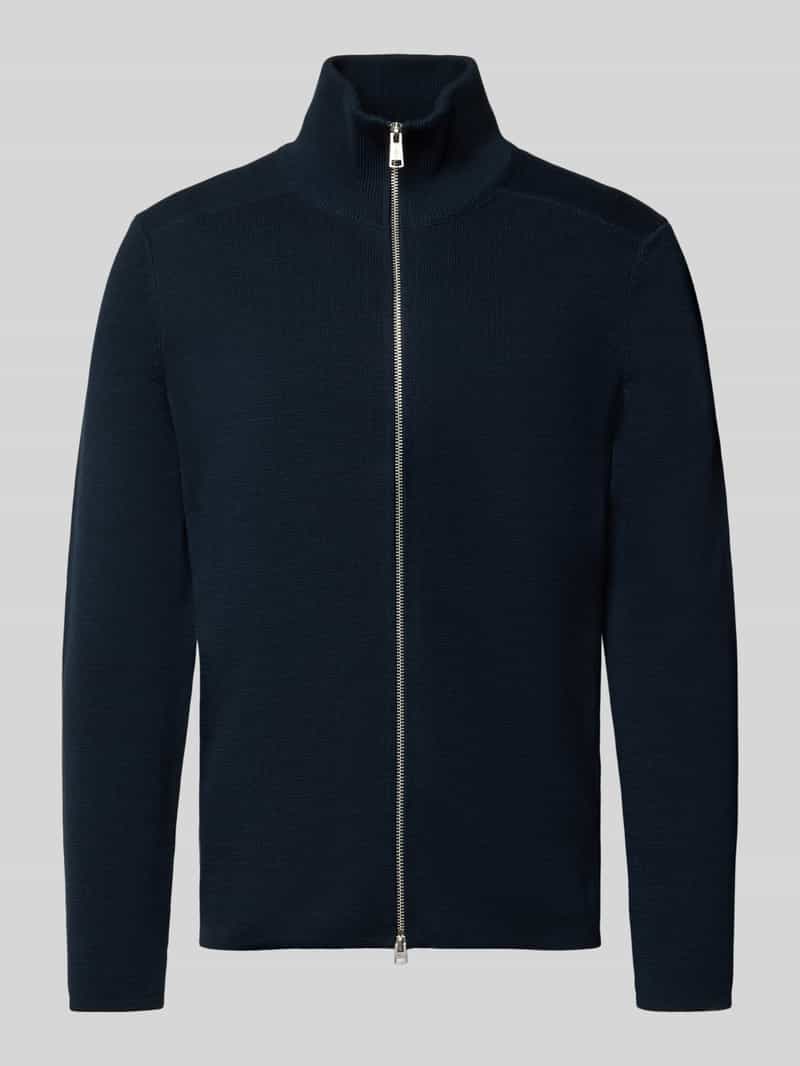 Kurtka z dzianiny o kroju regular fit z czystej bawełny